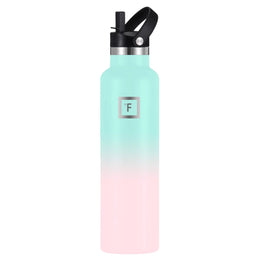 Iron Flask Sports Water Bottle - 3 Lids - 22 oz - Bubble Gum 